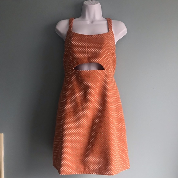 NEW First Monday Cutout Polka Dot Dress L - Picture 5 of 7